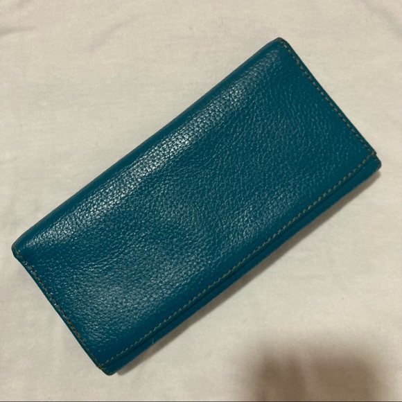 Teal Leather Wallet - Picture 6 of 14